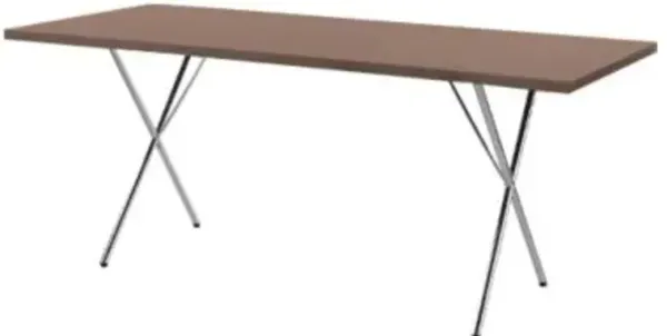 Nelson X-Leg Table with Veneer Top