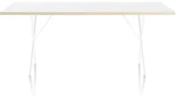 Studio White / Studio White Laminate; Black Leg Finish color