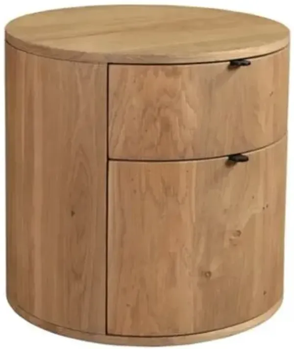 Theo Two Drawer Nightstand