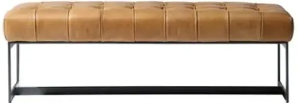 Brantley Leather Bench