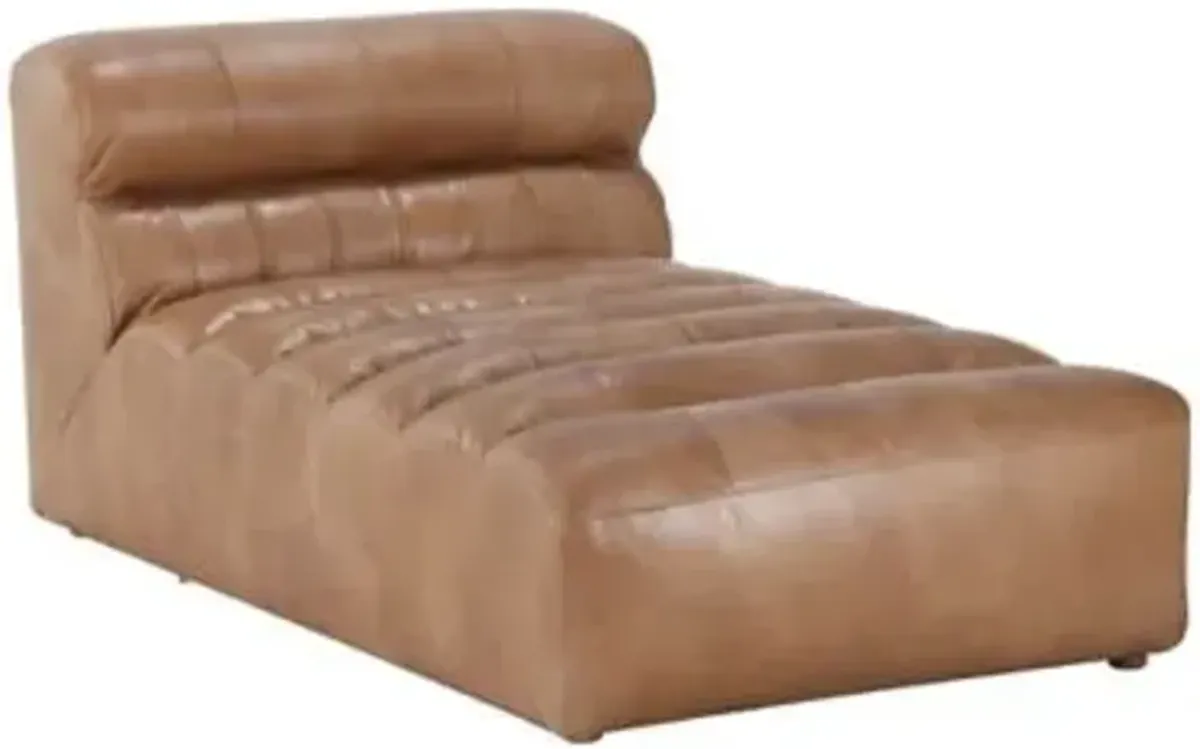 Clyde Leather Chaise