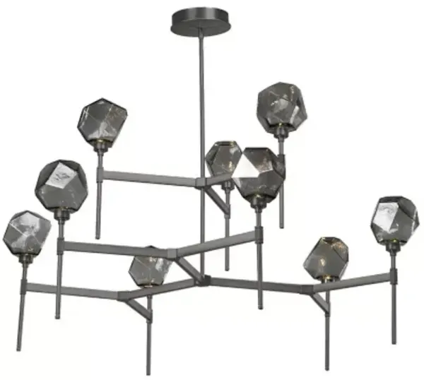 Gem Round LED Belvedere 2-Tier Chandelier