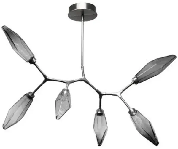 Rock Crystal Modern Branch LED Chandelier