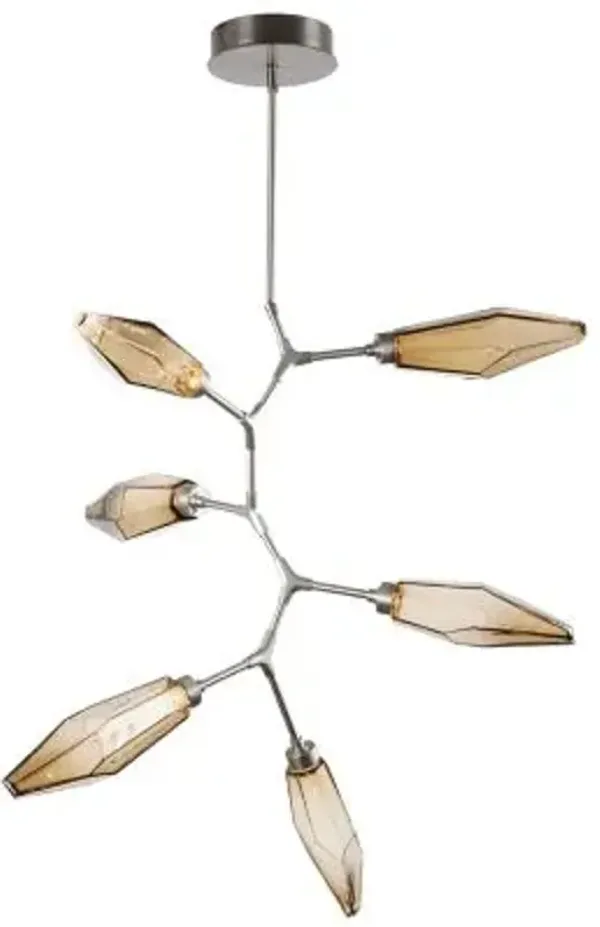 Rock Crystal Modern Vine LED Chandelier