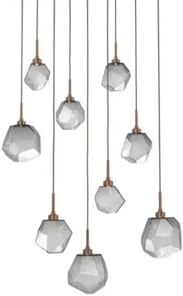 Gem Square LED Multi-Light Pendant