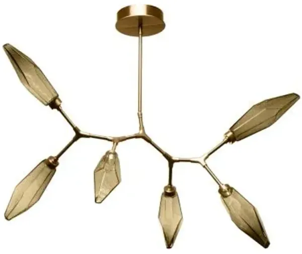 Rock Crystal Modern Branch LED Chandelier