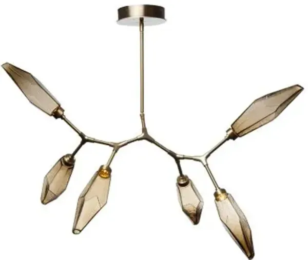 Rock Crystal Modern Branch LED Chandelier