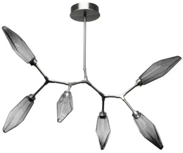 Rock Crystal Modern Branch LED Chandelier