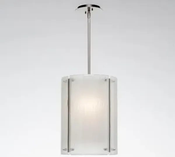 Textured Glass Oversized Pendant Light