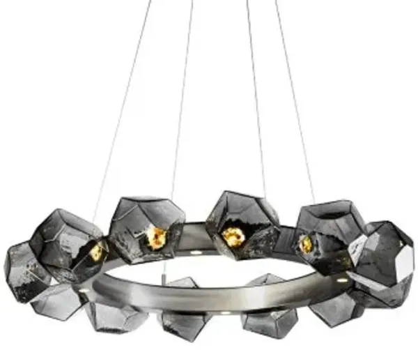 Gem Radial Ring LED Chandelier