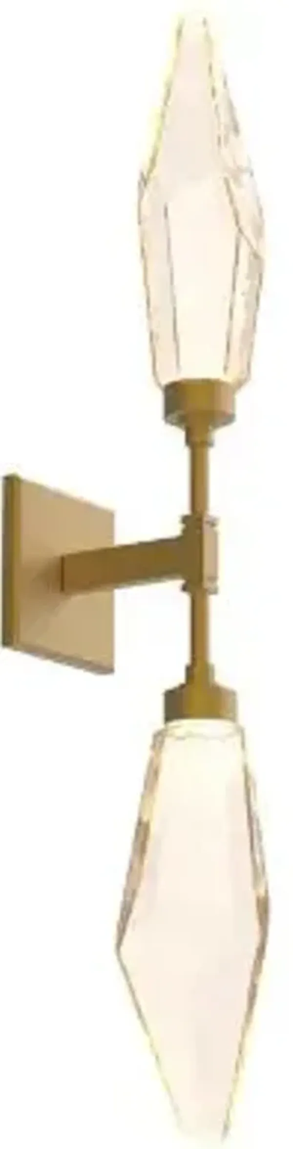 Rock Crystal LED Double Wall Sconce