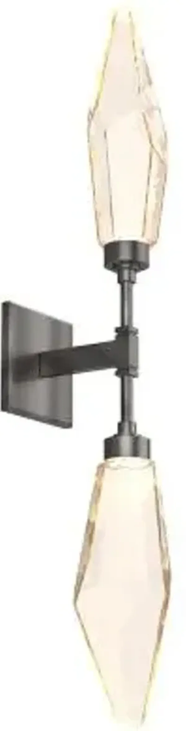 Rock Crystal LED Double Wall Sconce