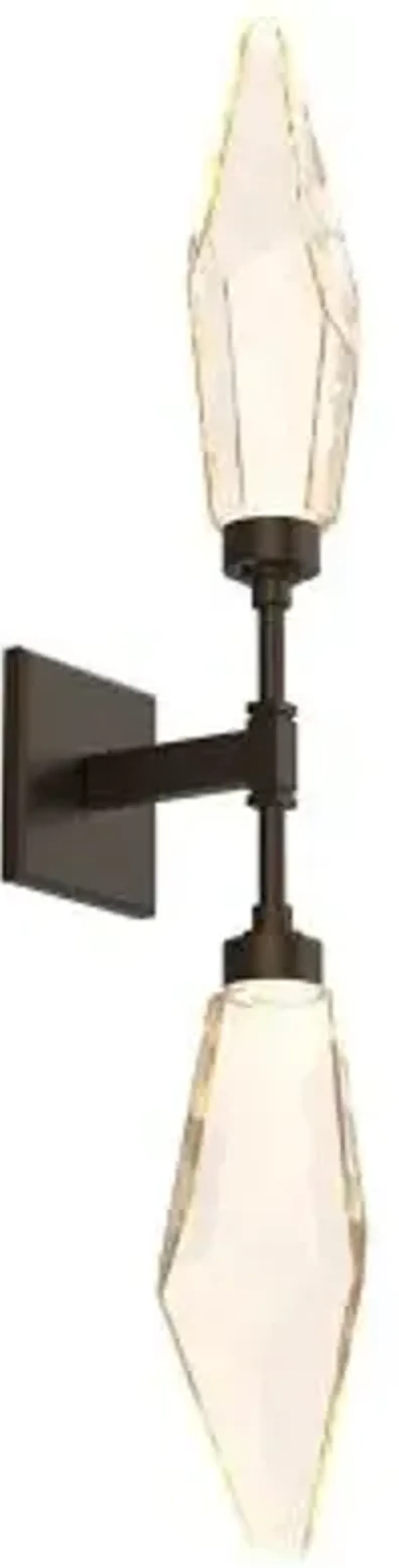 Rock Crystal LED Double Wall Sconce