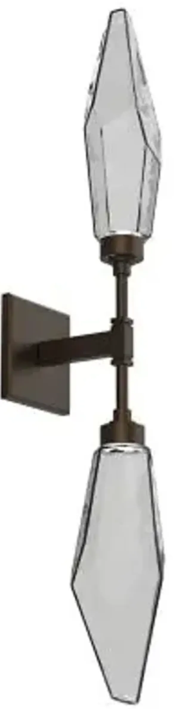 Rock Crystal LED Double Wall Sconce