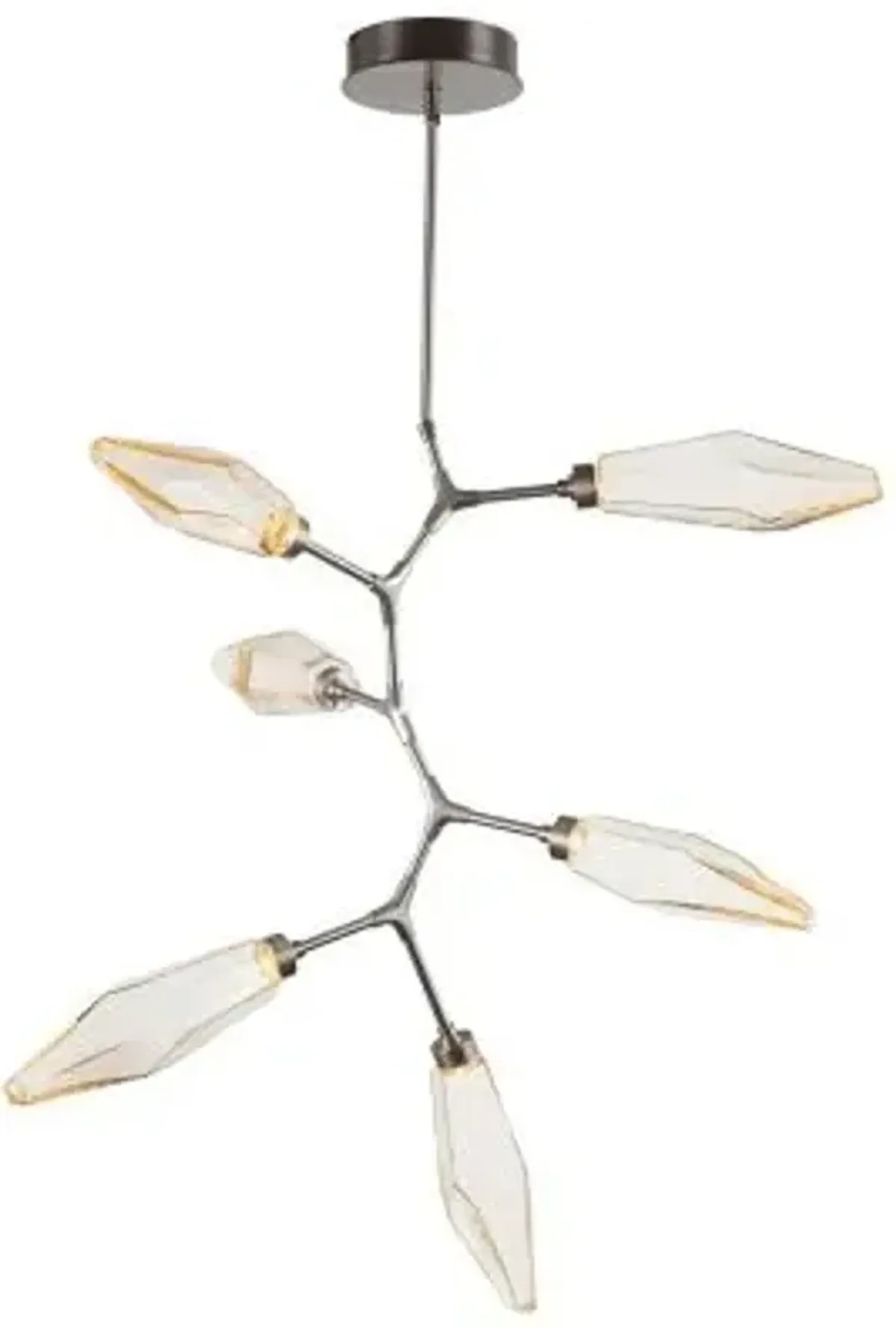 Rock Crystal Modern Vine LED Chandelier