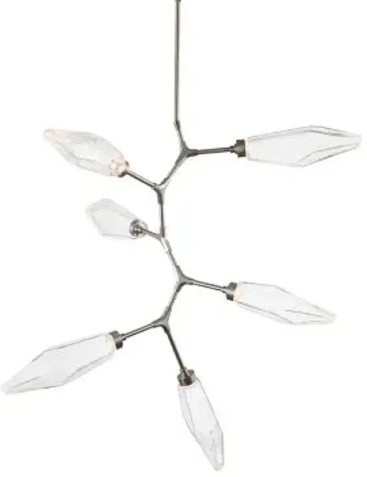 Rock Crystal Modern Vine LED Chandelier