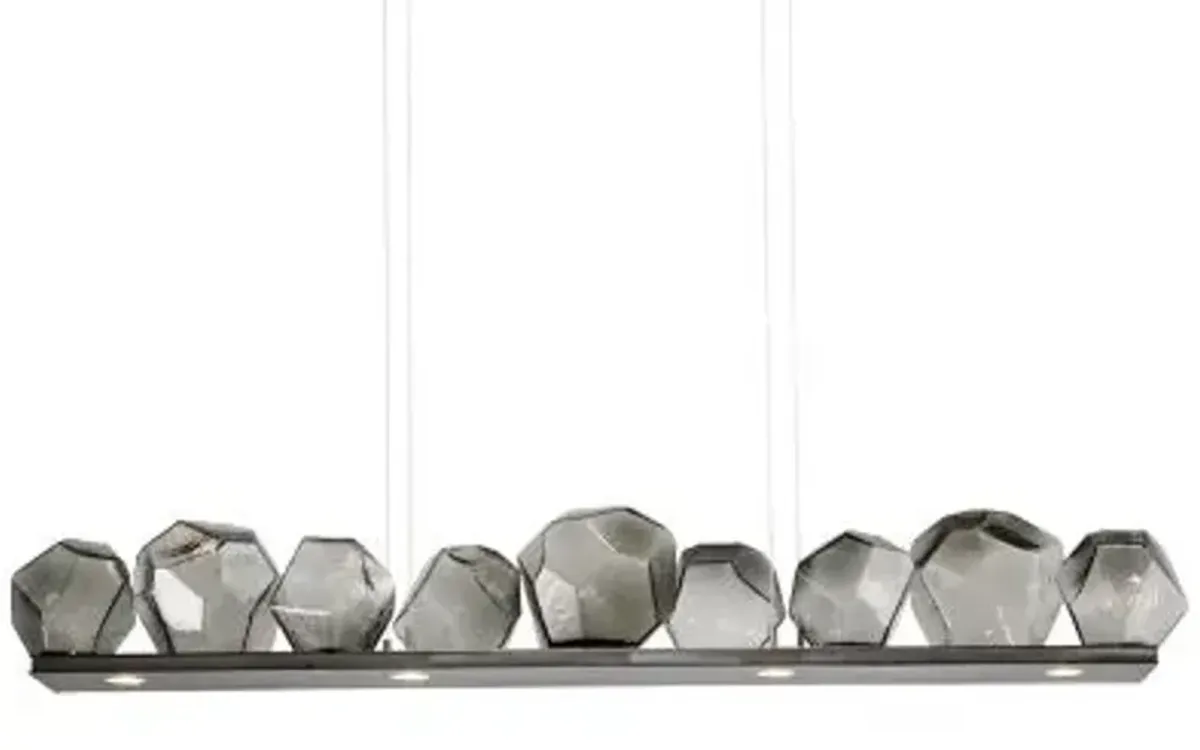 Gem Bezel LED Linear Suspension