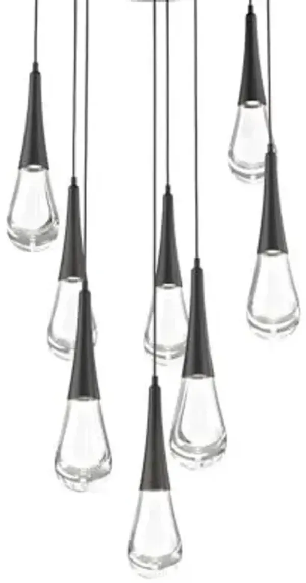 Raindrop Round LED Multi-Light Pendant