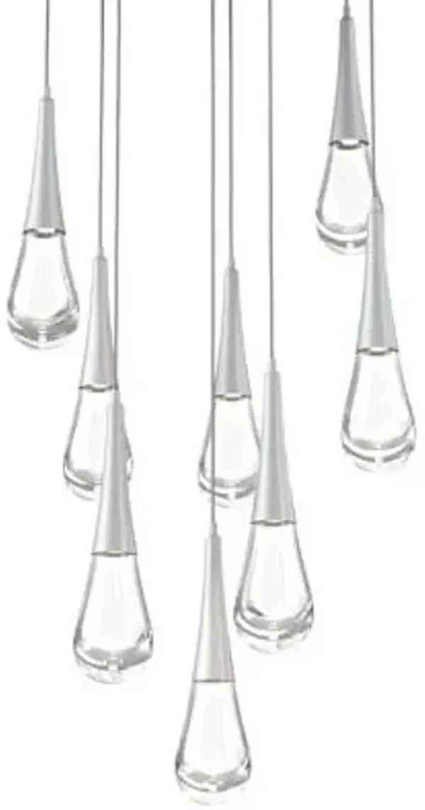 Raindrop Round LED Multi-Light Pendant