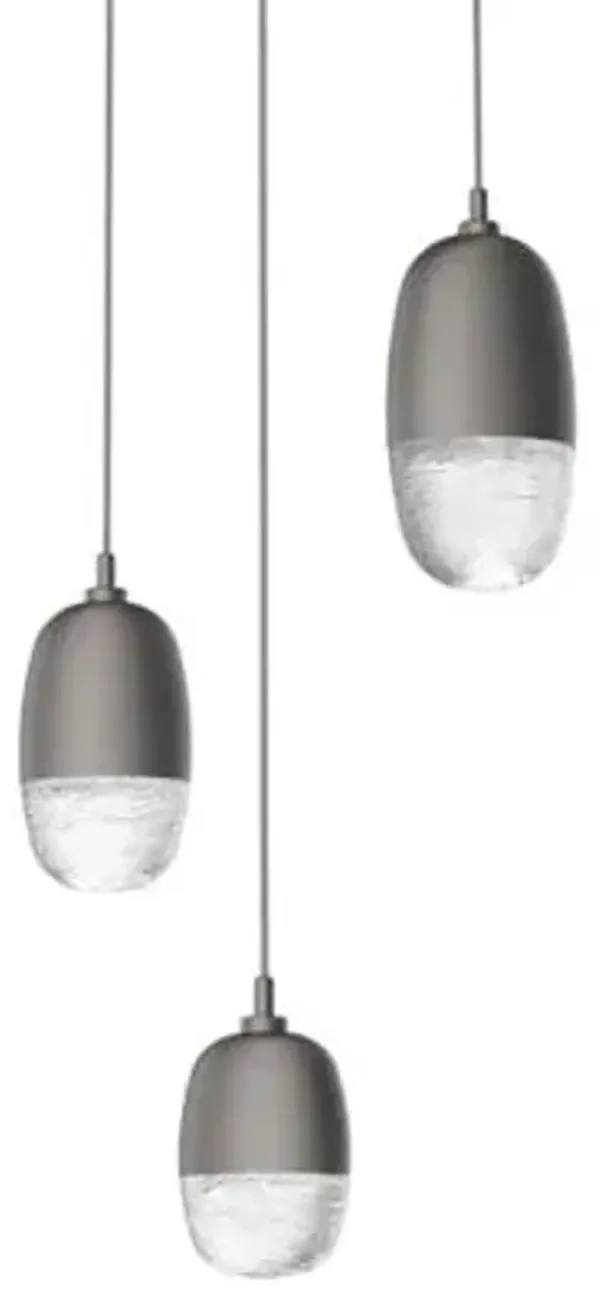 Pebble LED Round Multi-Light Pendant