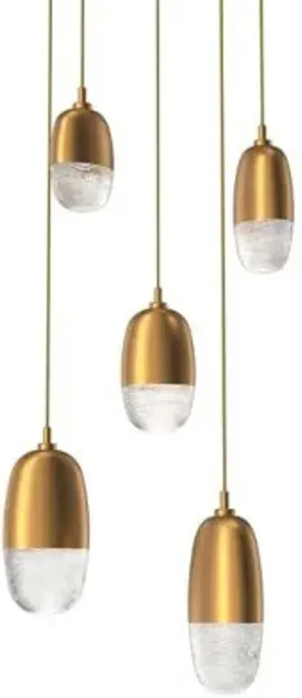 Pebble LED Round Multi-Light Pendant