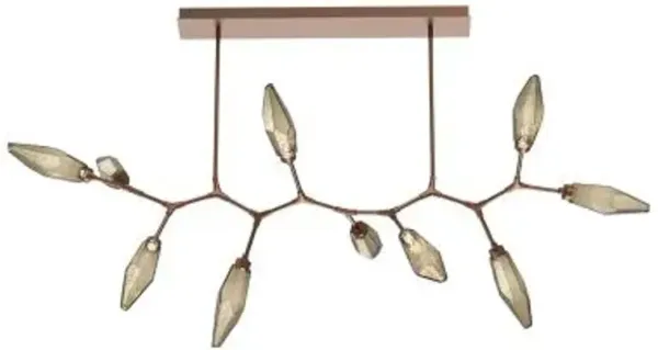 Rock Crystal Modern Branch LED Linear Suspension