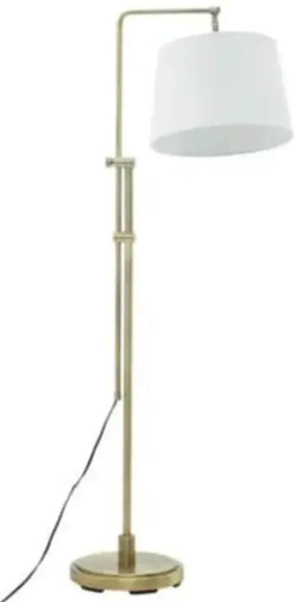Crown Point Adjustable Downbridge Floor Lamp