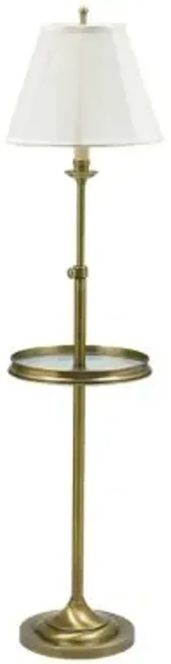 Club Adjustable Floor Lamp with Table