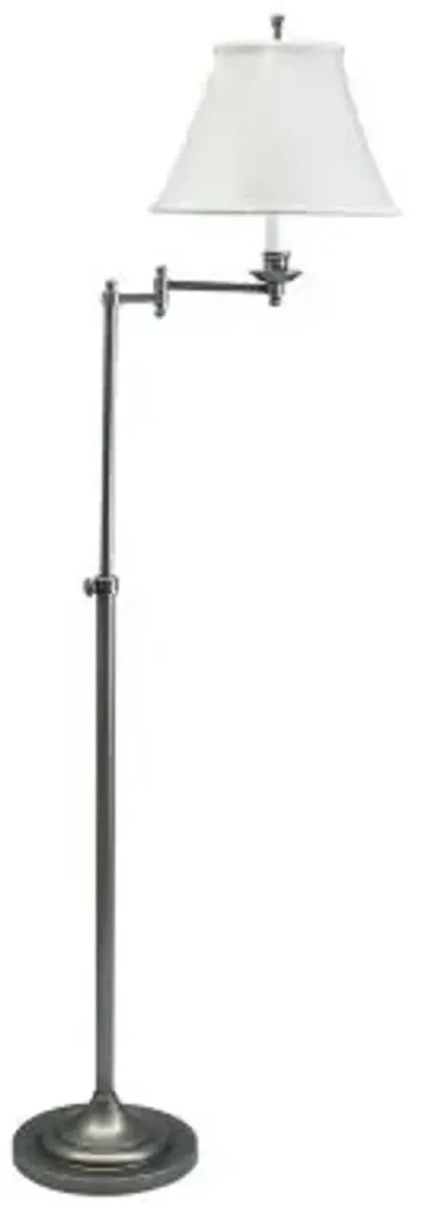 Club Adjustable Swing Arm Floor Lamp