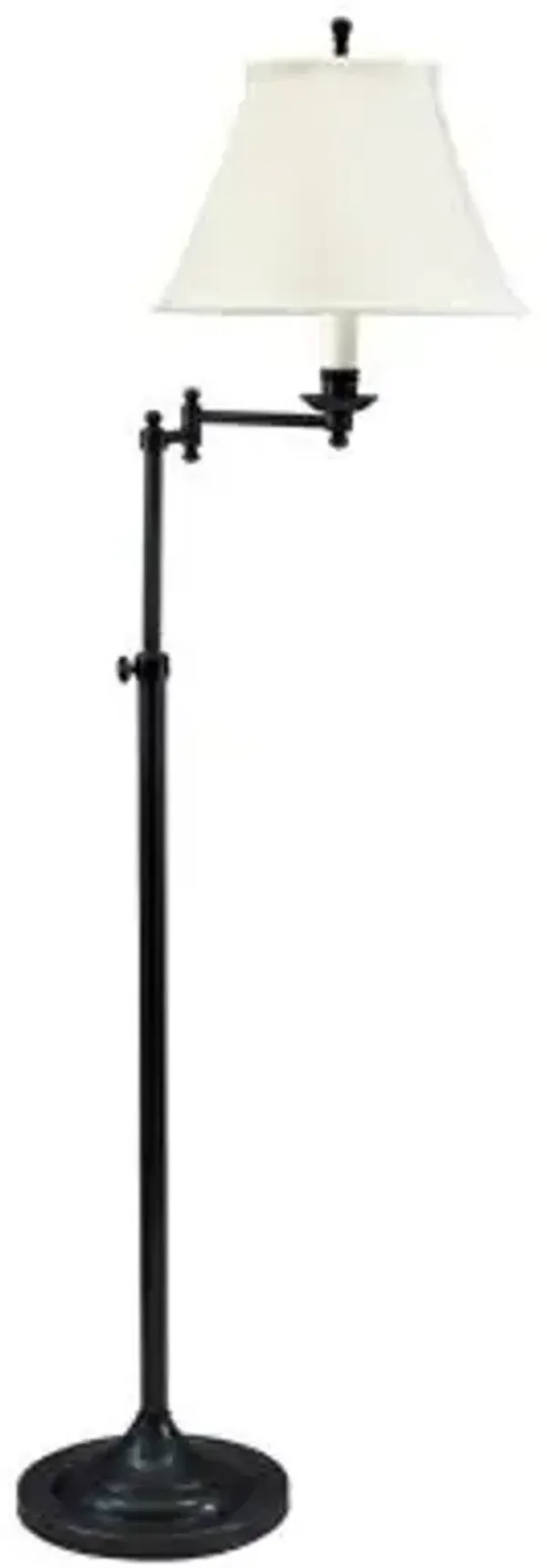 Club Adjustable Swing Arm Floor Lamp