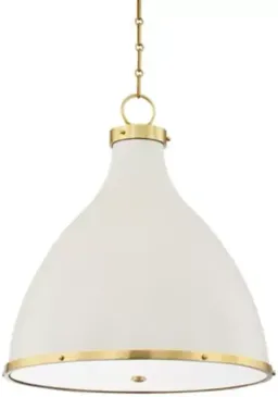 Aged Brass Off White color