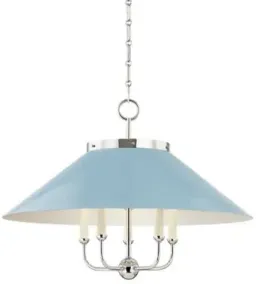 Bird Blue / Polished Nickel with Bird Blue color