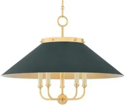 Soft Studio Green / Aged Brass With Soft Studio Green color