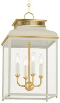 Aged Brass With Off-White color