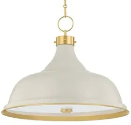 Aged Brass Off White / Aged Brass/Off White color