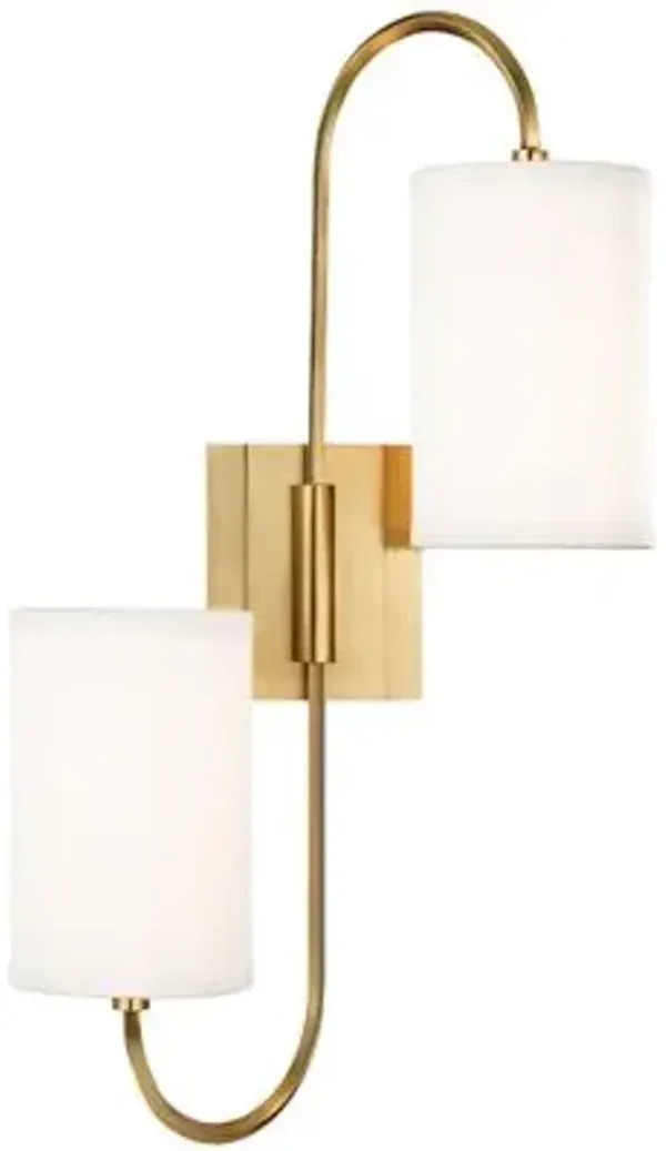 Junius 2 LIGHT WALL SCONCE