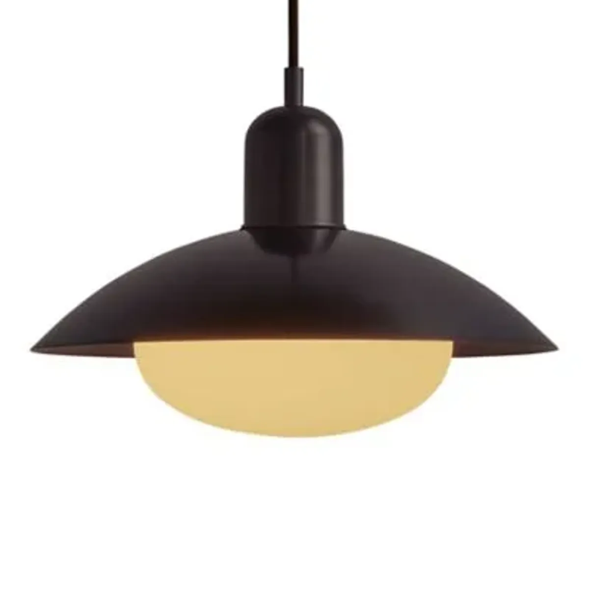 Brass Arundel Mushroom Pendant