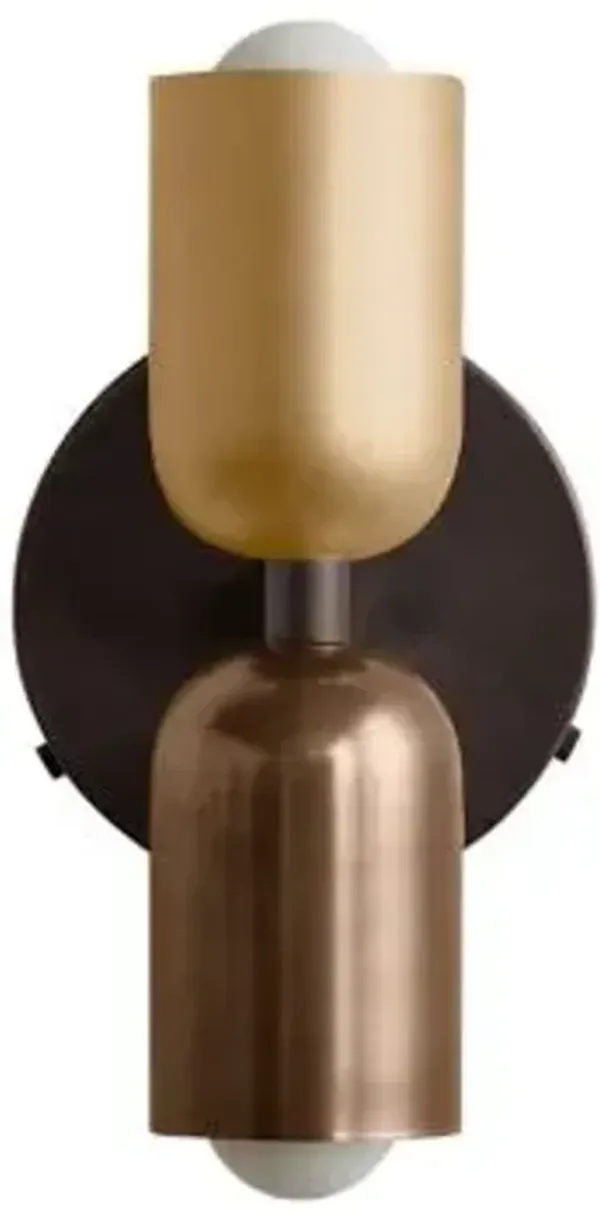 Brass Up Down Wall Sconce