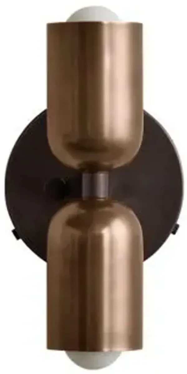 Brass Up Down Wall Sconce