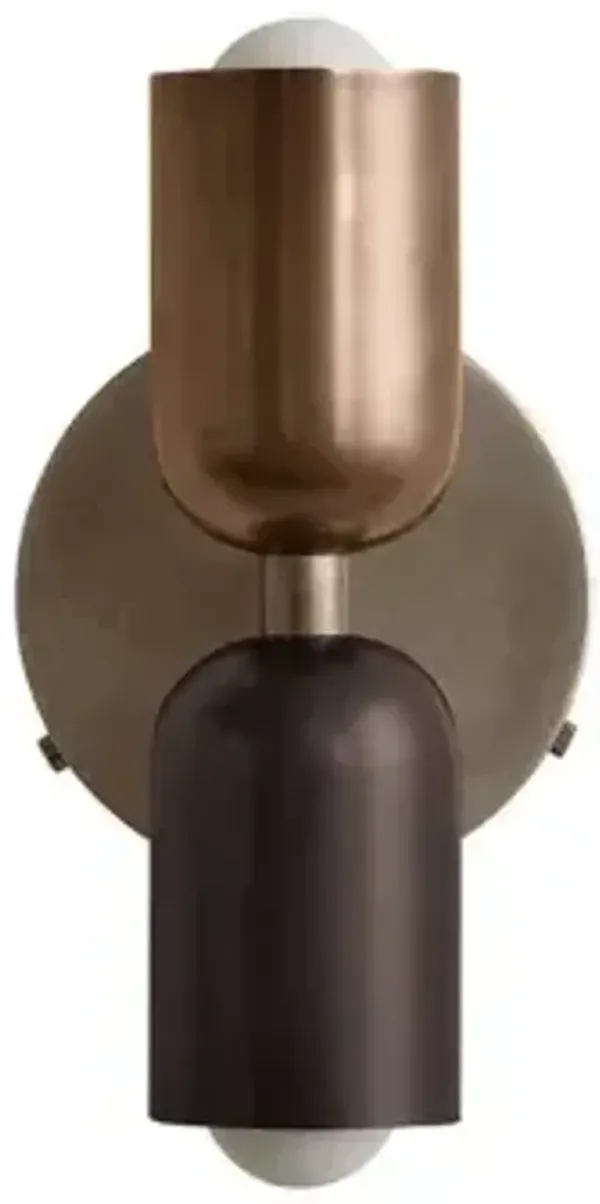 Brass Up Down Wall Sconce