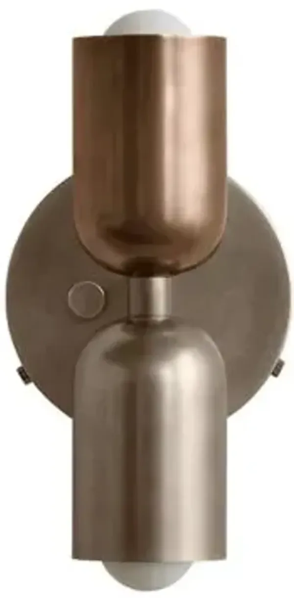 Brass Up Down Wall Sconce