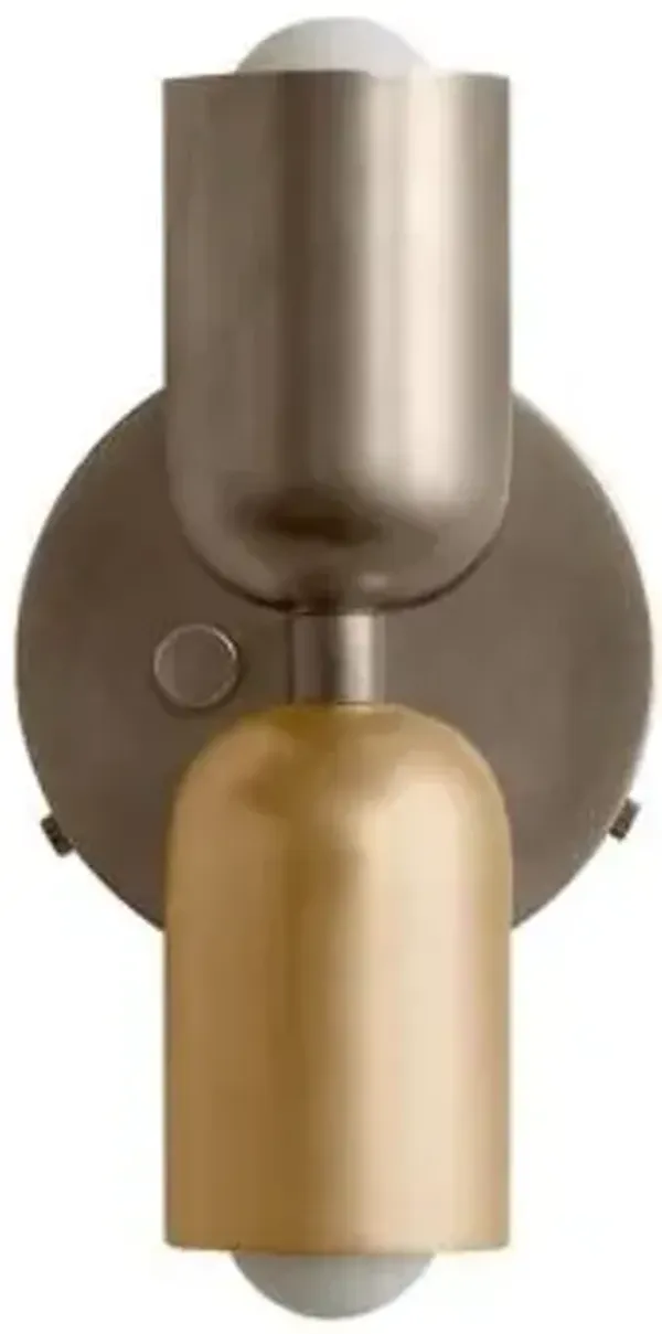 Brass Up Down Wall Sconce