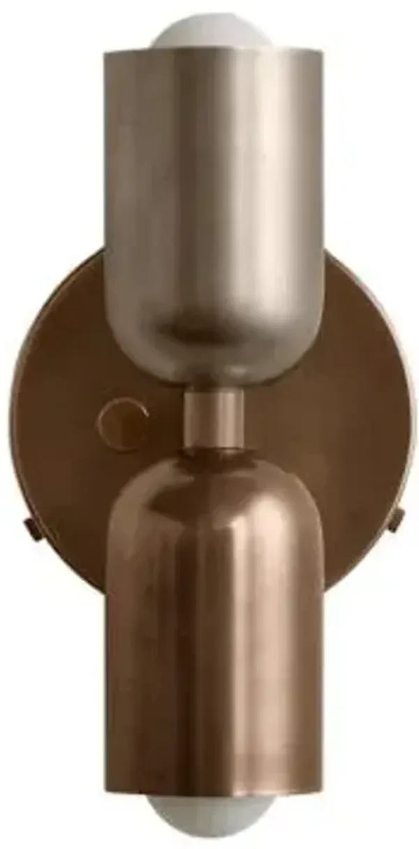 Brass Up Down Wall Sconce