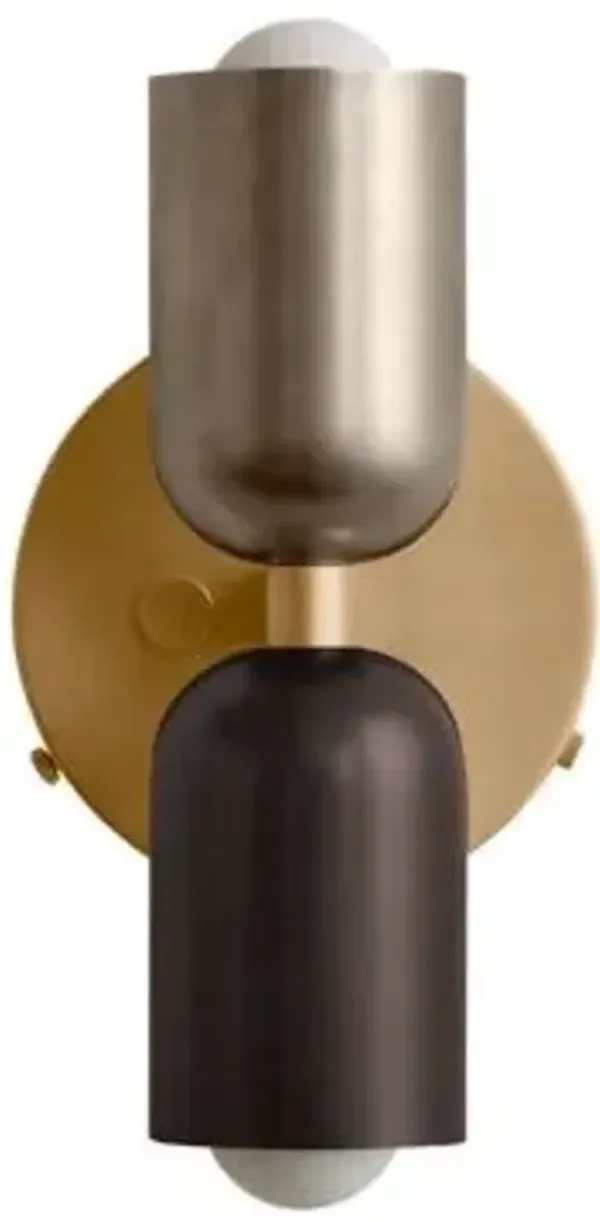 Brass Up Down Wall Sconce