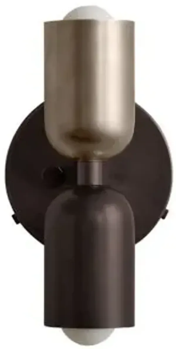 Brass Up Down Wall Sconce