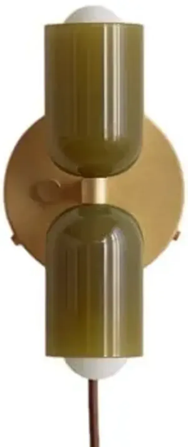 Chromatic Glass Up Down Wall Sconce