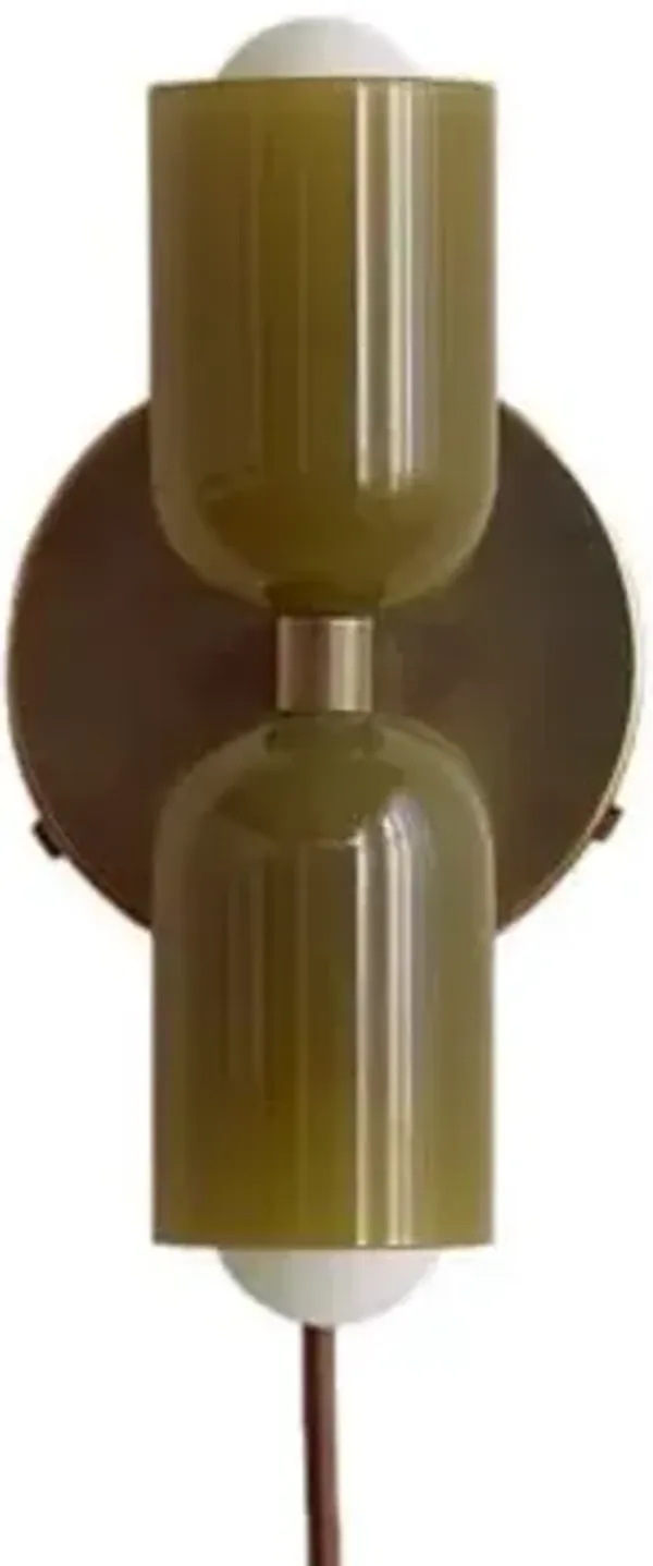 Chromatic Glass Up Down Wall Sconce