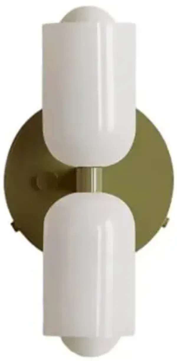 Chromatic Glass Up Down Wall Sconce