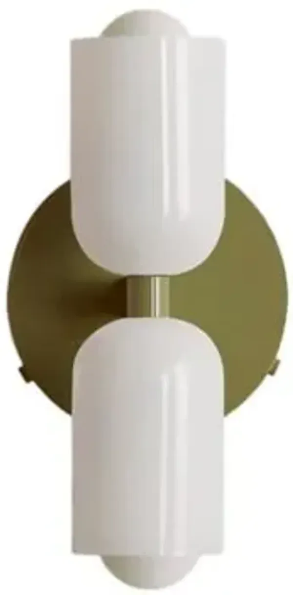 Chromatic Glass Up Down Wall Sconce