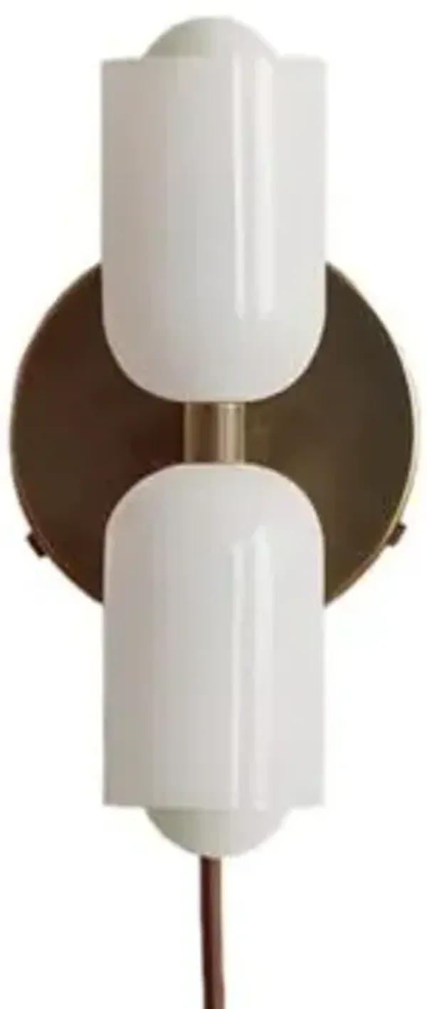 Chromatic Glass Up Down Wall Sconce